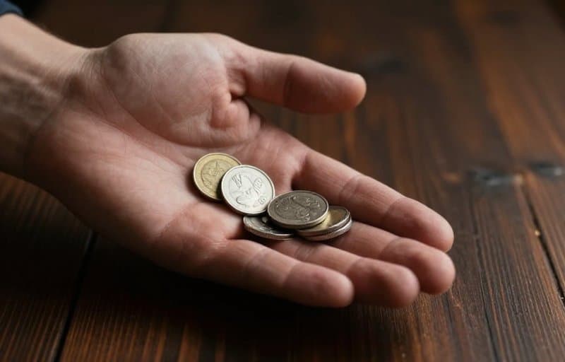 Silver coins slipping through open fingers over a dark table, an image standing in for the money a rising app refund rate quietly drains after fees